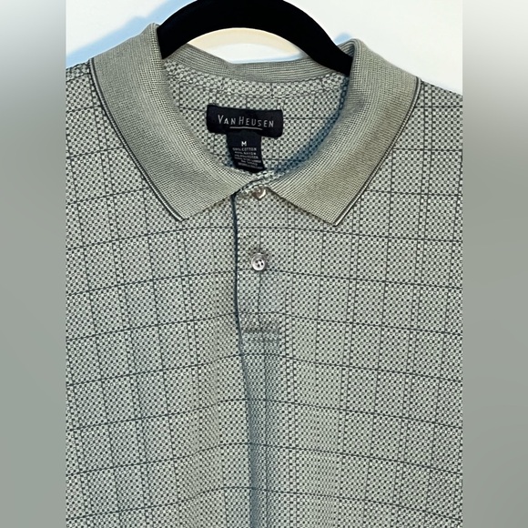 Van Heusen Polo Green Golf Shirt Men’s Size Medium - Picture 2 of 7
